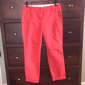 JCrew red Bennett chino